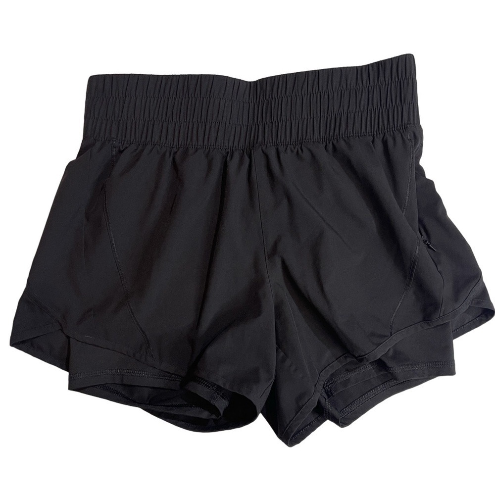 Avia Black High Rise Running Athletic Shorts Size S (4/6)